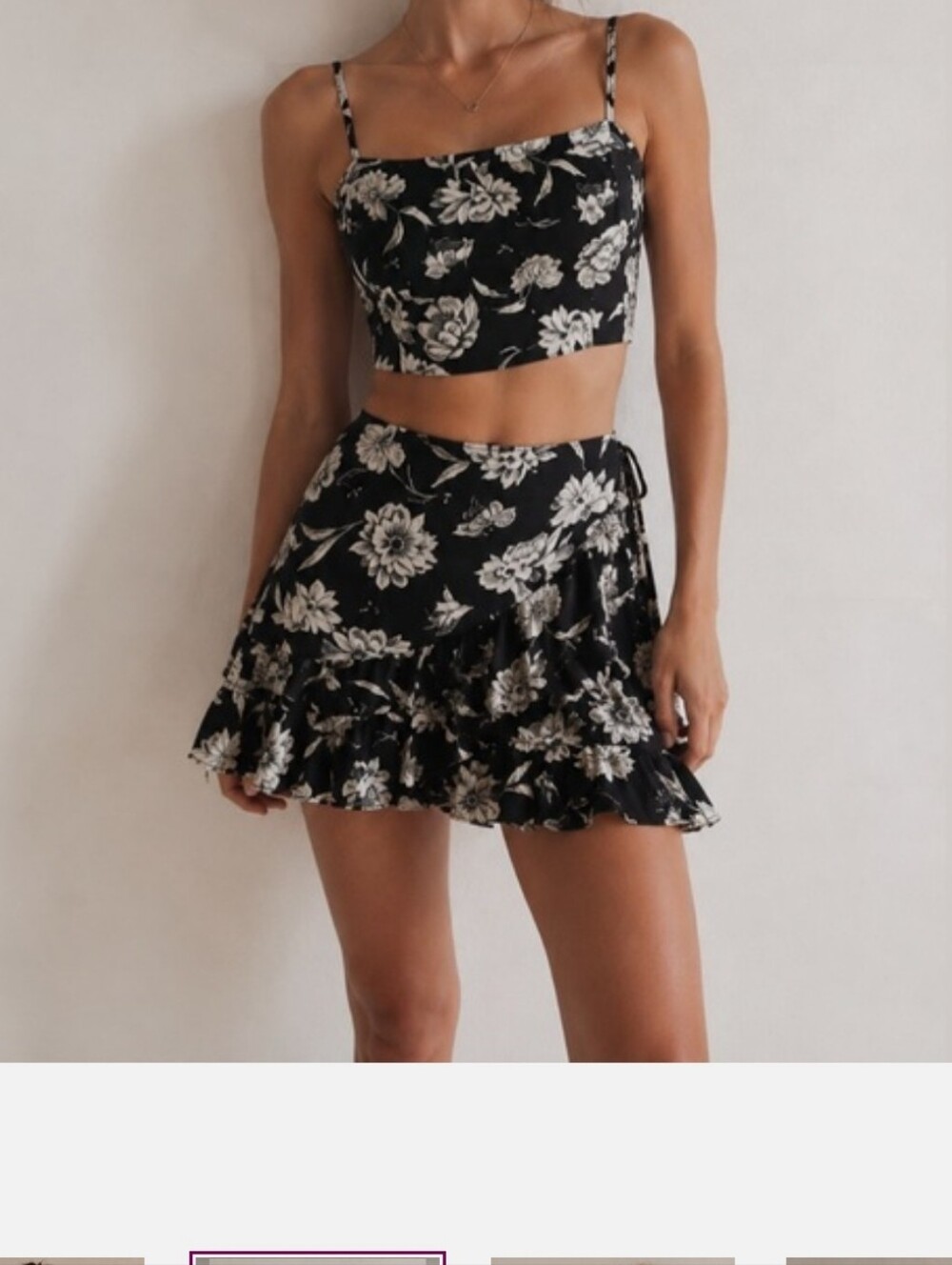 Free People I’ve Got A Feeling Set Crop Top & Skirt